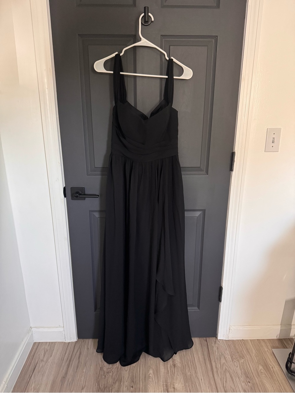 Vestisora Chiffon Off Shoulder Bridesmaid Dress Corset Back Size 6 NWT - Picture 2 of 10